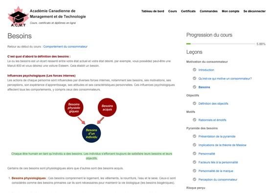 image contenu cours intro management ou gestion d'entreprise formation à distance